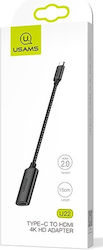 Usams SJ282HD01 USB-C-/HDMI-Konverter, männlicher auf weiblichen USB-C-/HDMI-Anschluss