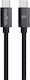 Maxlife USB-C-Kabel Stecker – USB-C 60 W Schwarz 3 m