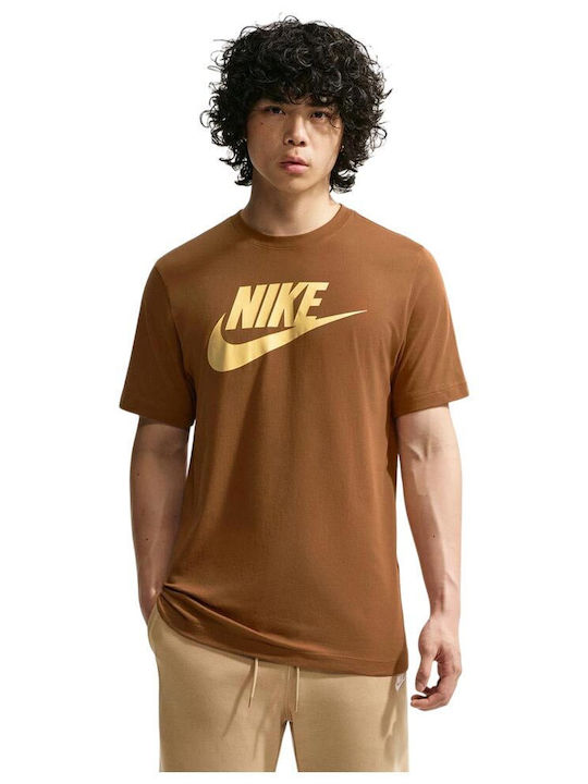 Nike Sportswear Futura Icon Αθλητικό T-shirt Καφέ