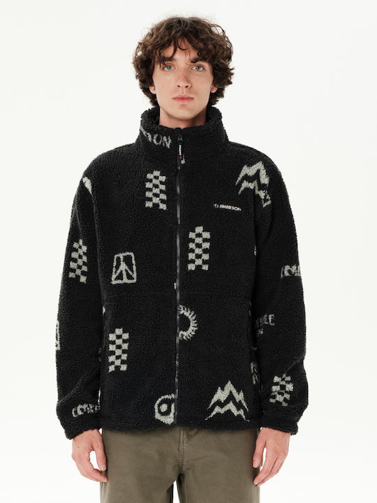 Emerson Herren-Sherpa-Jacke Pr635 Schwarz