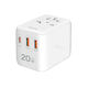 LogiLink Cable-Free Charger with 2 USB-A Ports and 1 USB-C Port 20W Power Delivery White (PA0356)