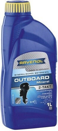 Λάδι Κινητήρων Εξωλέμβιων Ravenol Outboard 2t Ορυκτό 1l