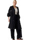 Damen-Trenchcoat Schwarz