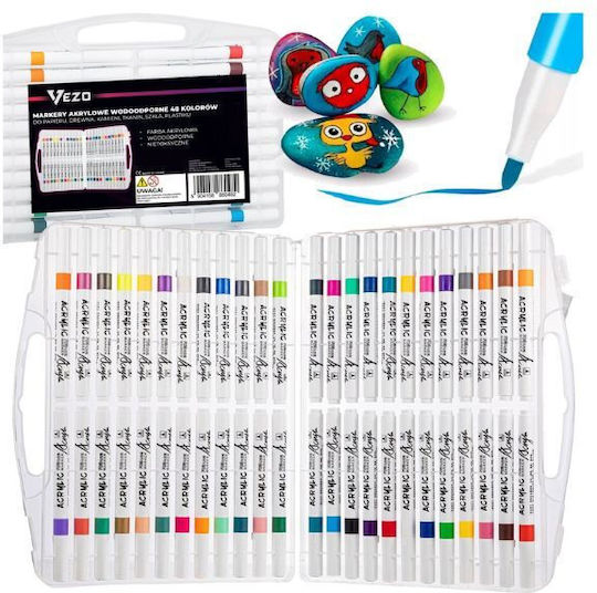 Professionelle Acrylmalstifte Set mit 48 Farben