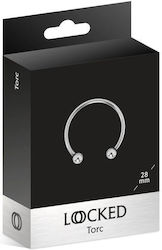 Torc Open Metal Glans Ring 2.8cm