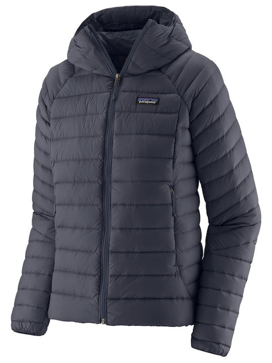 Down Damen-Pufferjacke für den Winter Smolder Blue