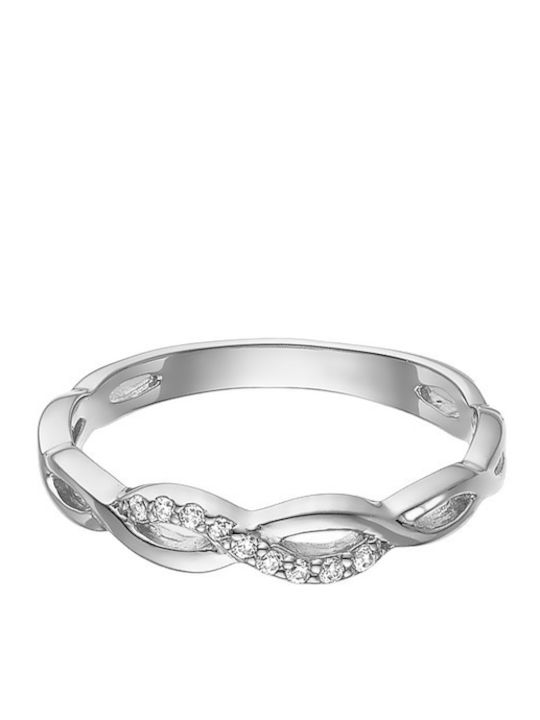 Vogue Damenring mit Zirkon aus Silber