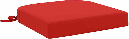 vidaXL Gartenstuhlauflage Soest Bogen Rot 45x45 cm