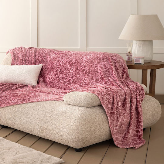 Nima Rose Cuvertură Pentru Fotoliu Din Polar 180x180cm Rose