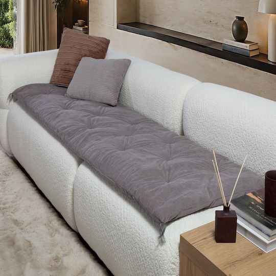 Nef-Nef Homeware Eriete Ριχτάρι Πολυθρόνας 70x180εκ. Grey