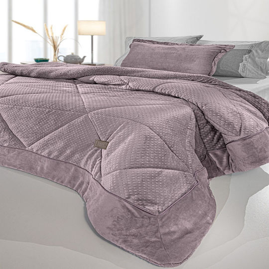 Guy Laroche Κουβερτοπάπλωμα King Size 260x240εκ. Μωβ