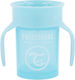 Twistshake Kinderbecher aus Kunststoff, Hellblau, 230 ml, ab 6 Monaten,