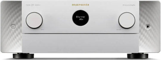 Marantz Cinema 50 Series 2 9.4 Channel 4K/8K Home Cinema Amplifier 110W/8Ω 150W/6Ω with HDR and Dolby Atmos Silver