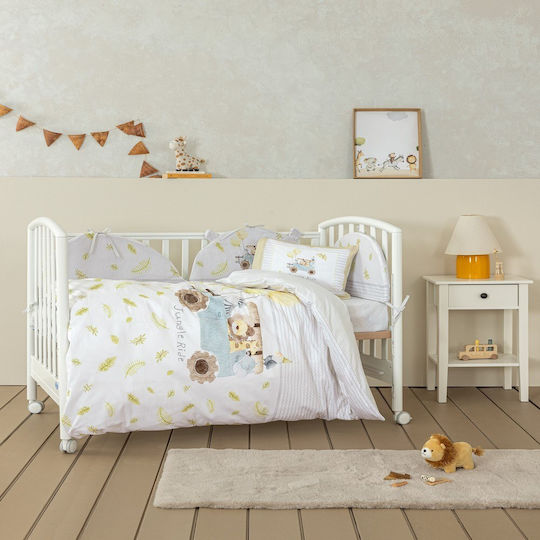 Nima Ride Green Cotton Cradle Baby Sheet Set 70x110cm 2 Pieces