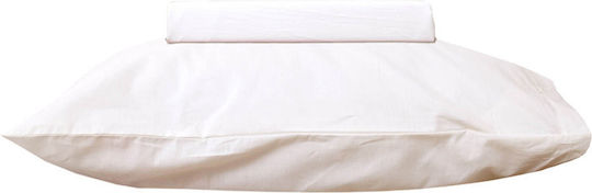 Viopros Set of Cotton Cradle Sheets Ecru 80x100 cm 2 Pieces