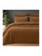 Nef-Nef Homeware Brave Κουβερλί Υπέρδιπλο από Πολυεστέρα Dark Olive 240x220cm