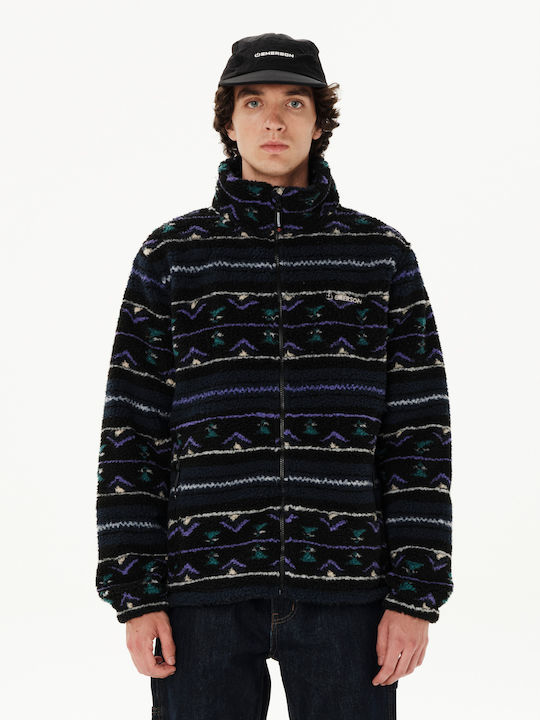 Emerson Herren Sherpa-Jacke Schwarz