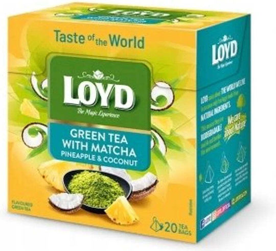 Loyd Taste World Green Tea Matcha Pineapple & Coconut 20×1,5 G