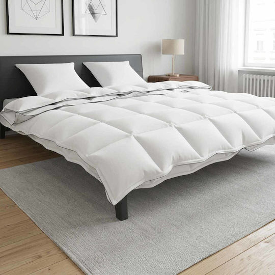 vidaXL 3-teiliges Doppelbettdecken-Set 220 x 240 cm Weiß