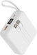 Akashi Baterie Externă 10000mAh 22W cu Port USB-A și Port USB-C Alb