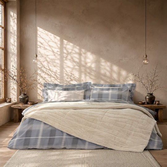 Nima Sherpa Comforter Double 240x260cm Norel Beige 220 GSM