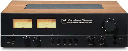 Nad C 3050 BluOS Edition Интегриран Hi-Fi Стерео Усилвател 100W/4Ω 100W/8Ω C 3050 Орехово кафяво