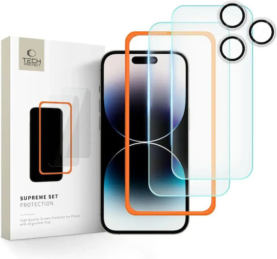 Tech-Protect 2.5D Gehärtetes Glas 0,3 mm 3 Stück (iPhone 18 Pro Max)