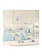 Nima Βρεφικό Κουβερλί Βαμβακερό Light Blue 110x140cm