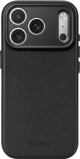 Decoded Back Cover Δερμάτινο Μαύρο (iPhone 18 Pro / 17 ProXiaomi 17 Pro)