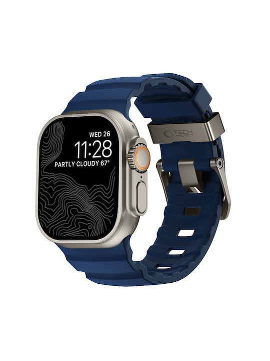 Tech-Protect Curea Albastră (Apple Watch 8 / 9 / 10 / 11 / 12 / Se / Ultra)