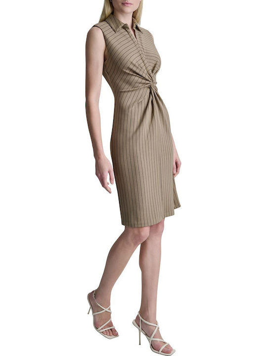 Rochie Midi Cămașă Maro