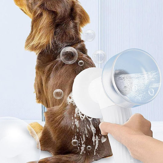 Pet Dog Brush for Coat Cleaning White