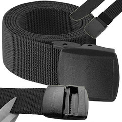 Στρατιωτική Ζώνη Ιμάντας 120 Cm Polyester Πλαστική Πόρπη – Μαύρη Στρατιωτική Ζώνη Ιμάντας 120 Cm Polyester Πλαστική Πόρπη – Μαύρη