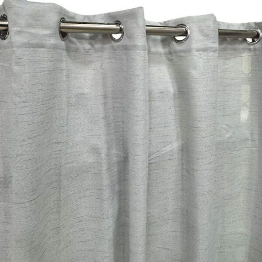 SpitiBazaar Κουρτίνα με Τρουκς Γκρι Σιέλ 270x280εκ.