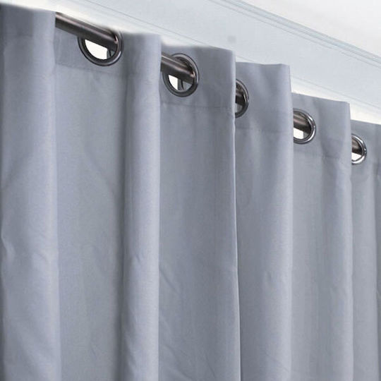 SpitiBazaar Κουρτίνα με Τρουκς Γκρι 270x280εκ.