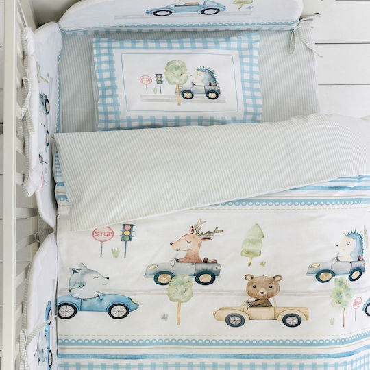 Nima Set Fețe de Pernă pentru Copii din 100% Bumbac 30x40 cm Light Blue