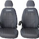 Wipcar Front Car Seat Covers 2 Pcs Ford Transit / Focus Black