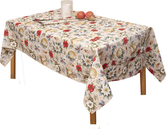 Viopros Christmas Fabric Tablecloth 220x140cm