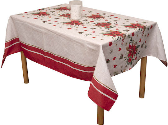 Viopros Christmas Fabric Tablecloth 280x140 cm