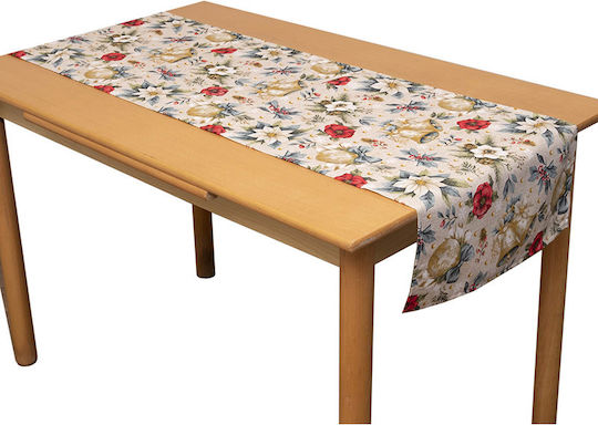 Viopros Set of Christmas Fabric Tablecloths and Runners 150x40cm 2pcs
