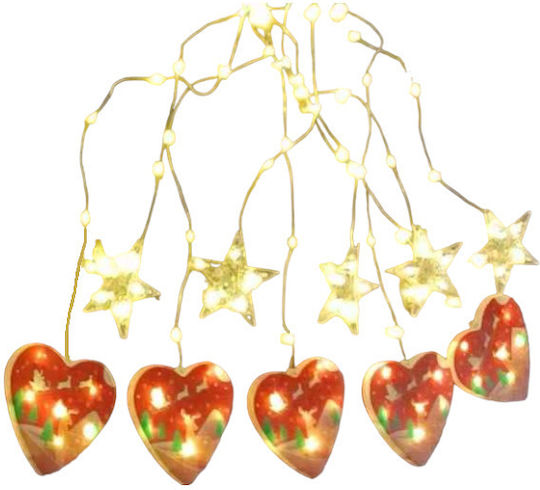 Weihnachtsdeko LED-Lichtervorhang Herz 10-100 l 150150