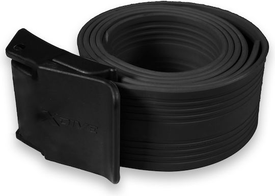 Xdive Elastischer Bleigurt aus 3 mm Latex mit Kunststoffschnalle, Schwarz