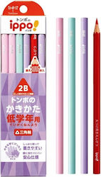 Tombow Ippo Pastel Wooden Pencils 12pcs 2b Triangular Correct Holding Mp-sepb01-2b 4901991023954