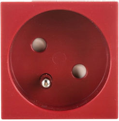Hager Single Power Socket White Hager Single Power Socket White