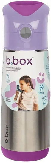 B.Box Edelstahl-Kinderthermosflasche Lila 500 ml