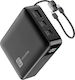 Cellular Line Power Bank 10000mAh 20W με Θύρα USB-A και 2 Θύρες USB-C