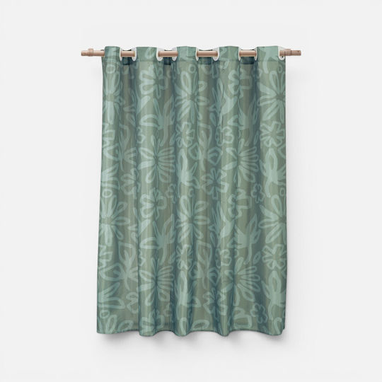 Nef-Nef Homeware Harmony Perdea de Duș Textilă 180x180cm Verde