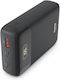 HAMA PD20-W20 Power Bank 20000 mAh mit USB-A-Anschluss und 2 USB-C-Anschlüssen mit Power Delivery Schwarz