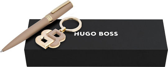 Hugo Boss Σετ Στυλο Διαρκειας Μπρελοκ Double B Nude