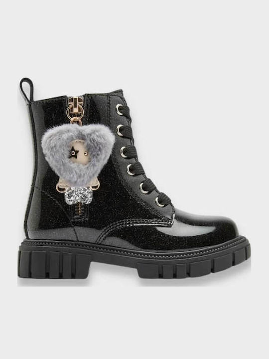 Conguitos Kids Patent Leather Military Boots wi...